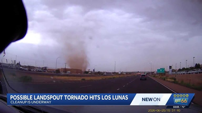Los Lunas Hit By Possible Landspout Tornado
