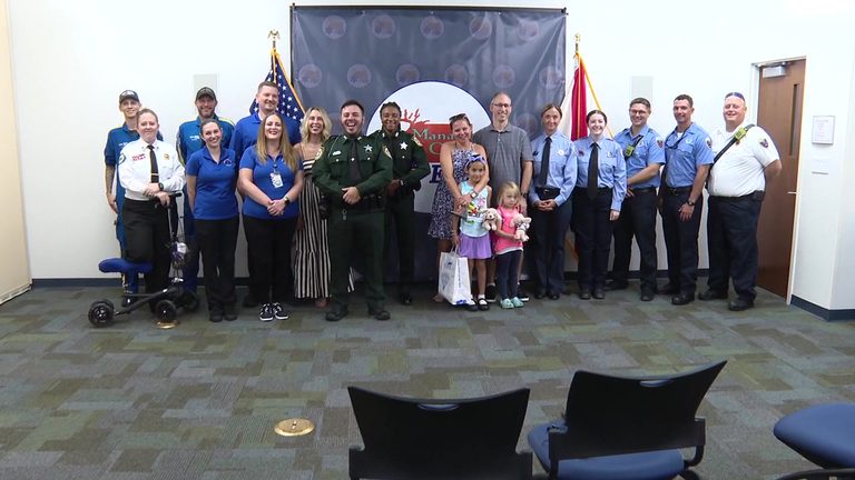Manatee County Family Reunites With First Responders After Pool Rescue
