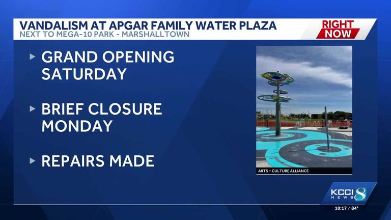 Marshalltown Splash Pad Reopens After Vandalism