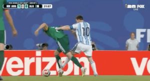Messi Avoids Red Card In World Cup Match