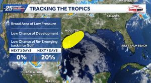 National Hurricane Center Tracks Low Pressure System
