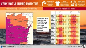 Northeast Wisconsin Experiences Extreme Heat