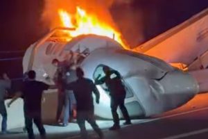 Plane Crashes On Laredo Highway