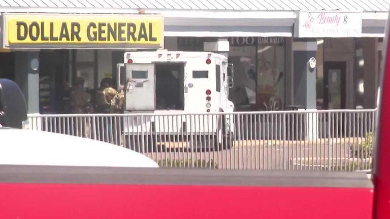 Police Surround Store In Cocoa Beach