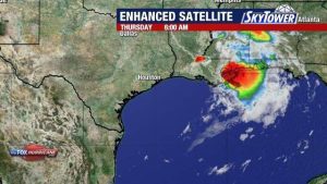 Post Tropical Cyclone Arthur Weakens