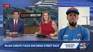 Rajah Caruth Prepares For Nascar Street Race
