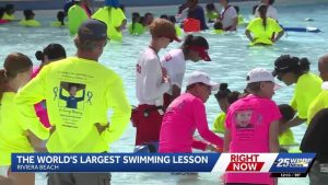 Rapids Water Park Hosts World S Largest Swimming Lesson