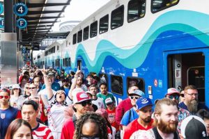 Record Crowds Ride Light Rail To World Cup Match