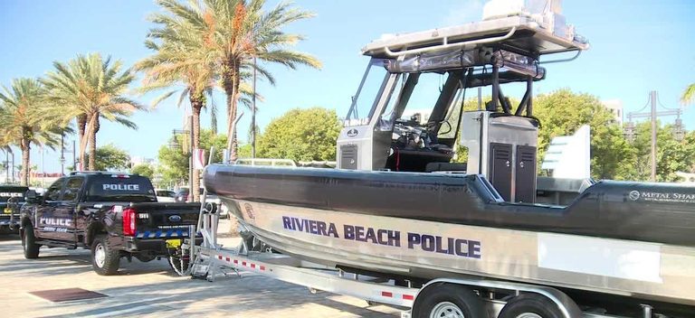 Riviera Beach Police Introduce New Boat For Waterway Patrols