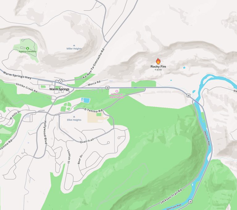 Rocky Fire Reported Near Warm Springs