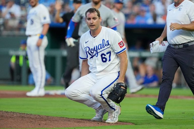 Royals Pitcher Seth Lugo Exits Game
