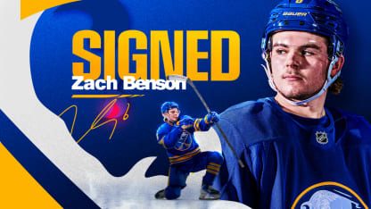 Sabres Sign Zach Benson