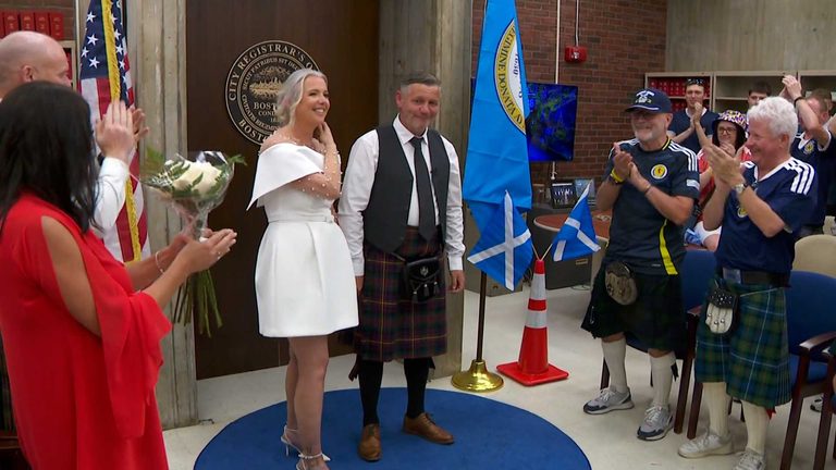 Scotland Couple Marries In Boston