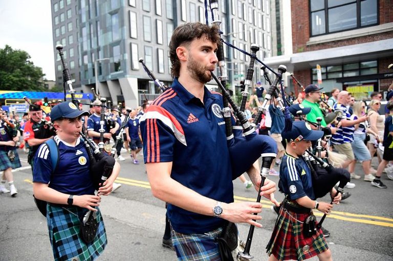 Scotland Fans Depart Boston