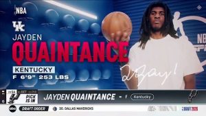 Spurs Select Jayden Quaintance In Nba Draft