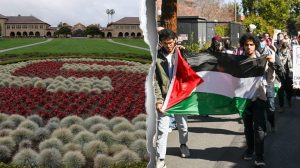 Stanford University Graduates Protest Google Ceo