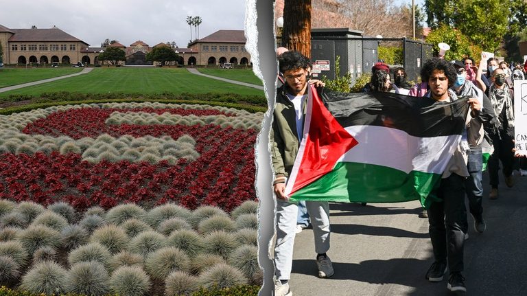 Stanford University Graduates Protest Google Ceo