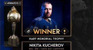 Tampa Bay Lightning S Kucherov Wins Hart Trophy