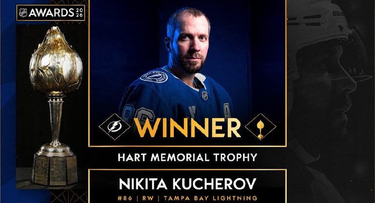 Tampa Bay Lightning S Kucherov Wins Hart Trophy