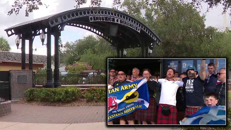 Tartan Army Visit To Dunedin Sparks Excitement