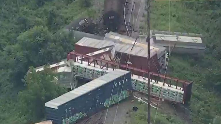 Train Derailment In Bensalem Pa