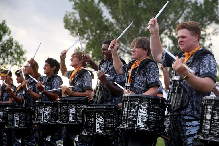 Troopers Drum Bugle Corps Delights Fort Caspar Crowd
