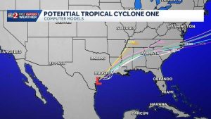 Tropical Cyclone Forms Off South Texas