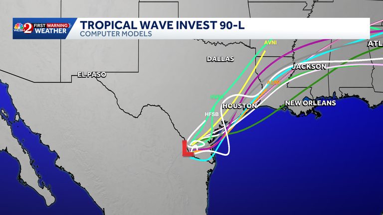 Tropical Wave Invest 90 L May Bring Rain To Texas Louisiana