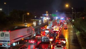 Truck Overturns On I 75 In Cincinnati