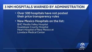 Trump Admin Warns Nm Hospitals