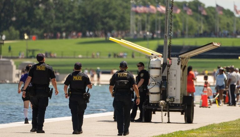 Trump Blames Vandalism For Reflecting Pool Issues