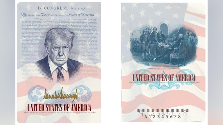Trump Unveils New Commemorative Passport