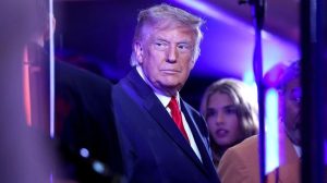 Trump Visits Knicks Game