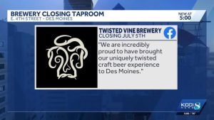 Twisted Vine Brewery Closes