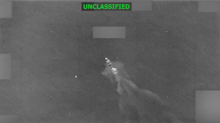 Us Military Conducts Strike On Vessel Carrying Alleged Narco Traffickers