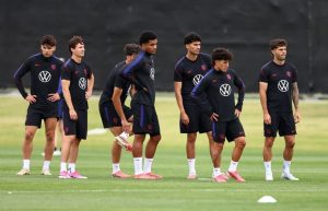 Us Soccer Team Prepares For World Cup Match