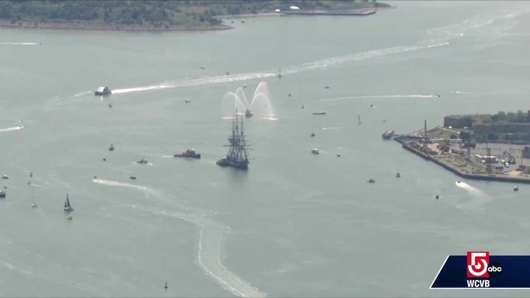 Uss Constitution Sails To Commemorate Battle Of Bunker Hill