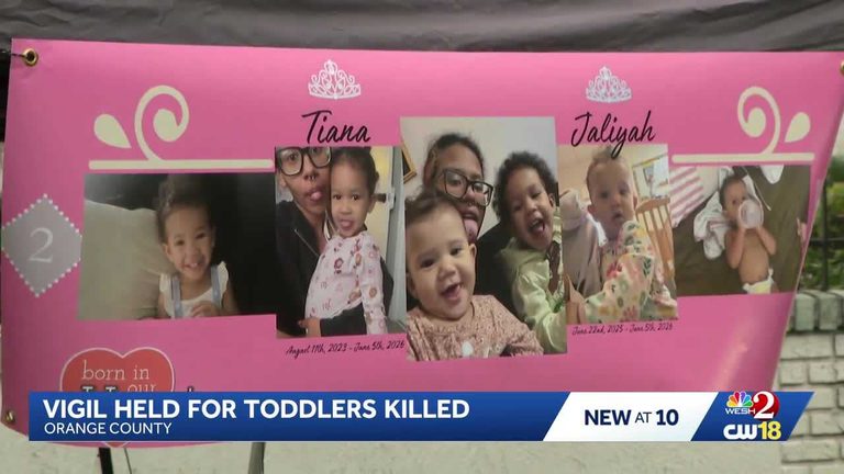 Vigil Held For 2 Little Girls Killed In Orange County