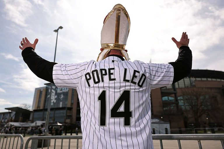 White Sox Give Away Pope Hats