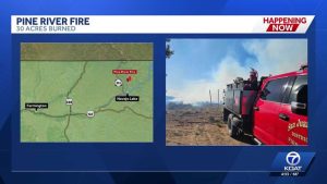 Wildfire Near Navajo Lake State Park