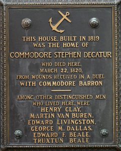 Decatur House on Lafayette Square — Washington D.C.