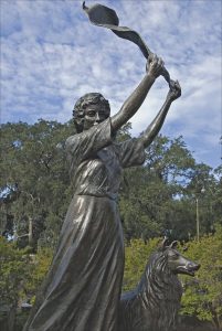 Morrell Park and the Waving Girl Statue — Savannah