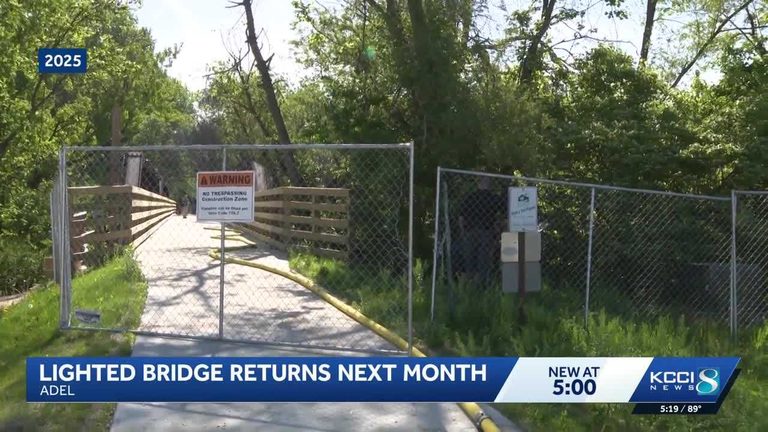 Adel S Lighted Bridge Reopens