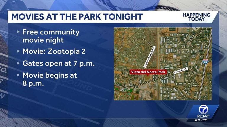 Albuquerque S Free Movies In The Park