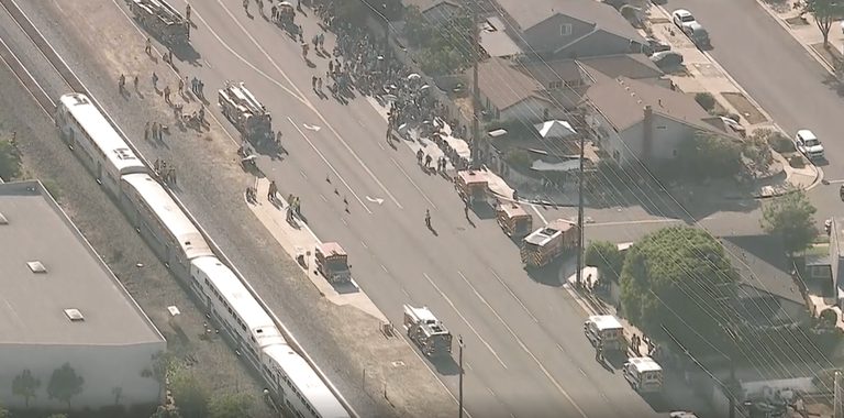Anaheim Hills Train Evacuated