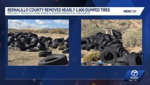 Bernalillo County Removes 2 800 Illegally Dumped Tires