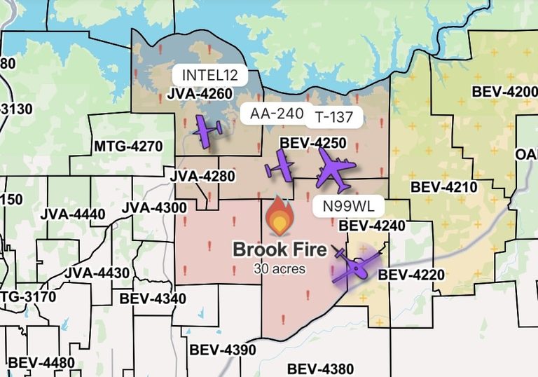 Brooke Fire Spreads To 126 Acres