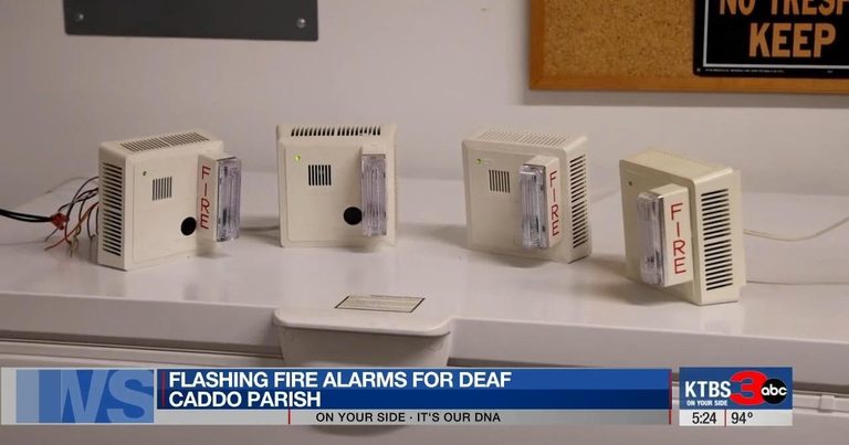 Caddo Parish Grant Provides Fire Alarms For Deaf Residents