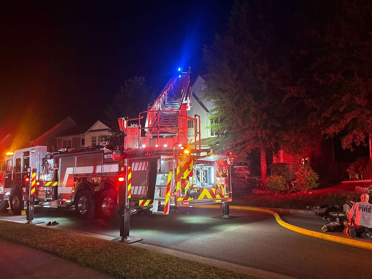Cary Garage Fire Destroys Vehicle