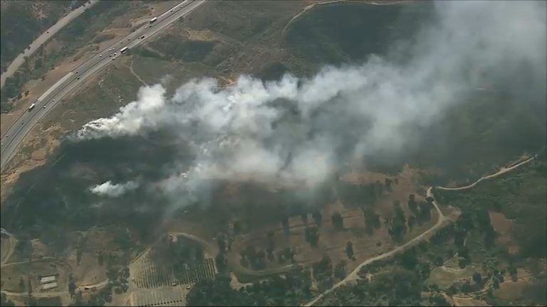Castaic Brush Fire